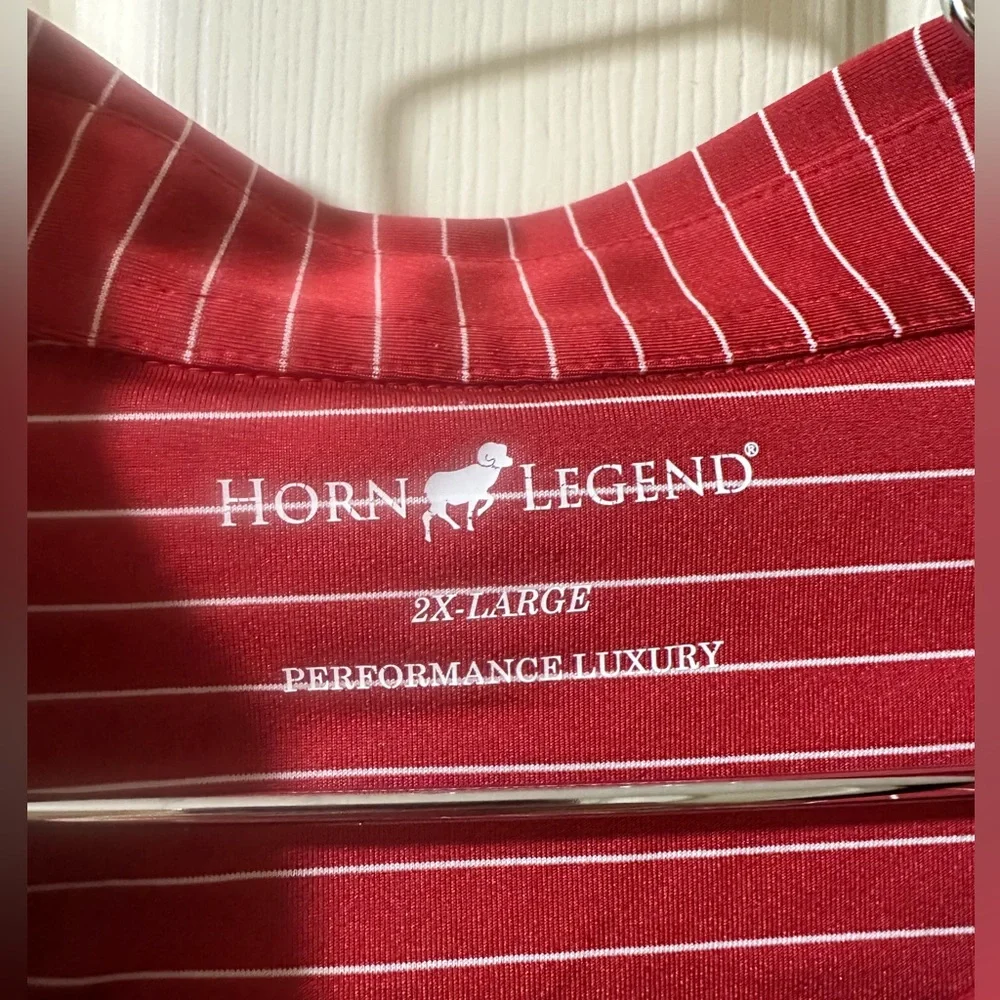 Alabama Men's Red Striped Tide Polo - Picture 3 of 4